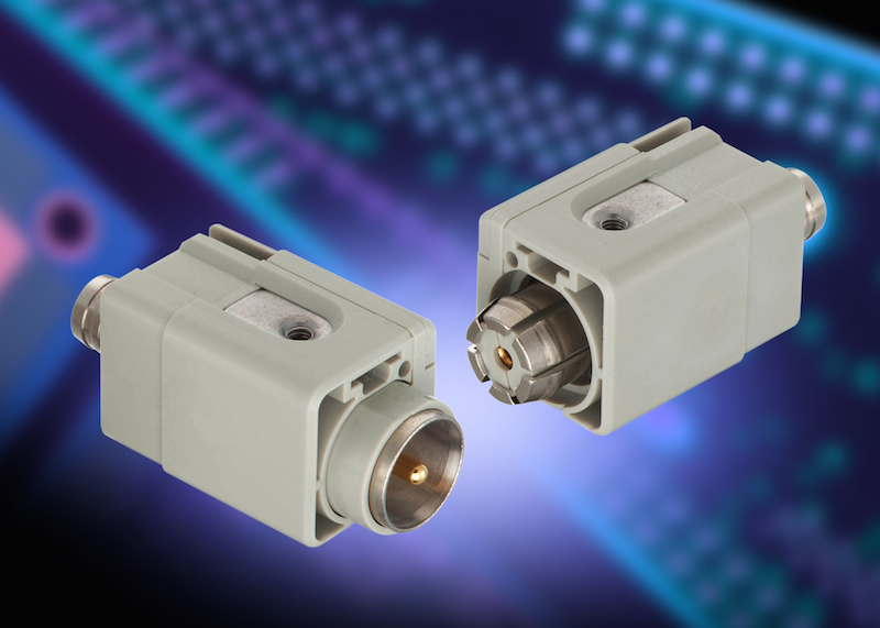 Han coax ETCS connector features robust communications interface for rail and harsh industrial apps